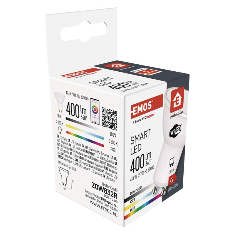 GoSmart LED bulb MR16 4 8W RGB GU10 EMOS GoSmart