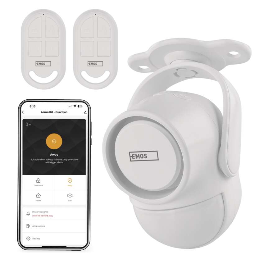Gosmart 5xt Razor GoSmart alarm IP‑126L GUARDIAN s pohybovým čidlem, 6× dveřní/okenní ...